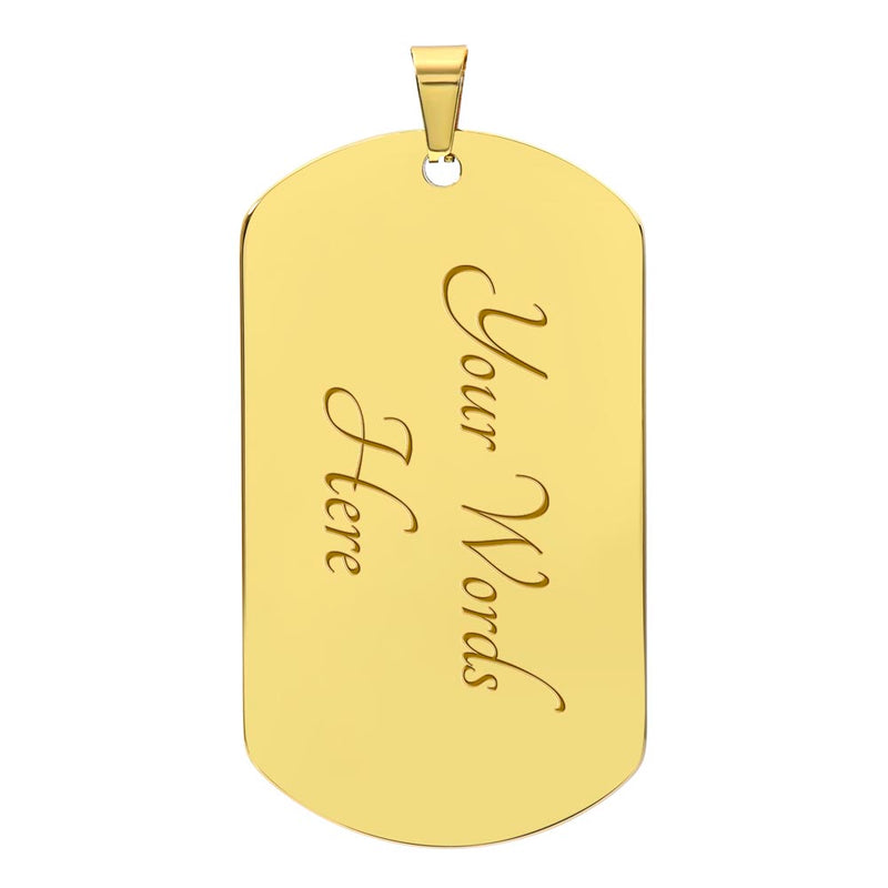 My Badass Granddaughter - Dog Tag Necklace